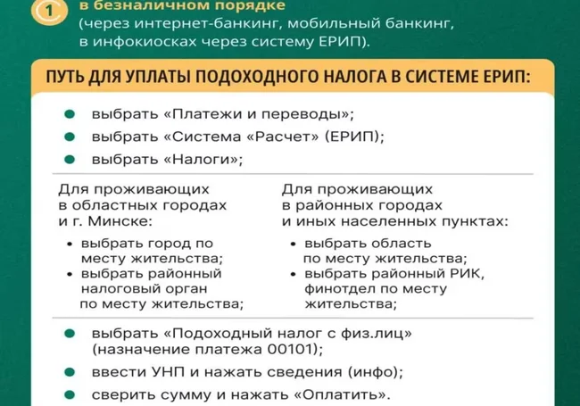 МНС напоминает об уплате подоходного налога физическими лицами не позднее 1 июня