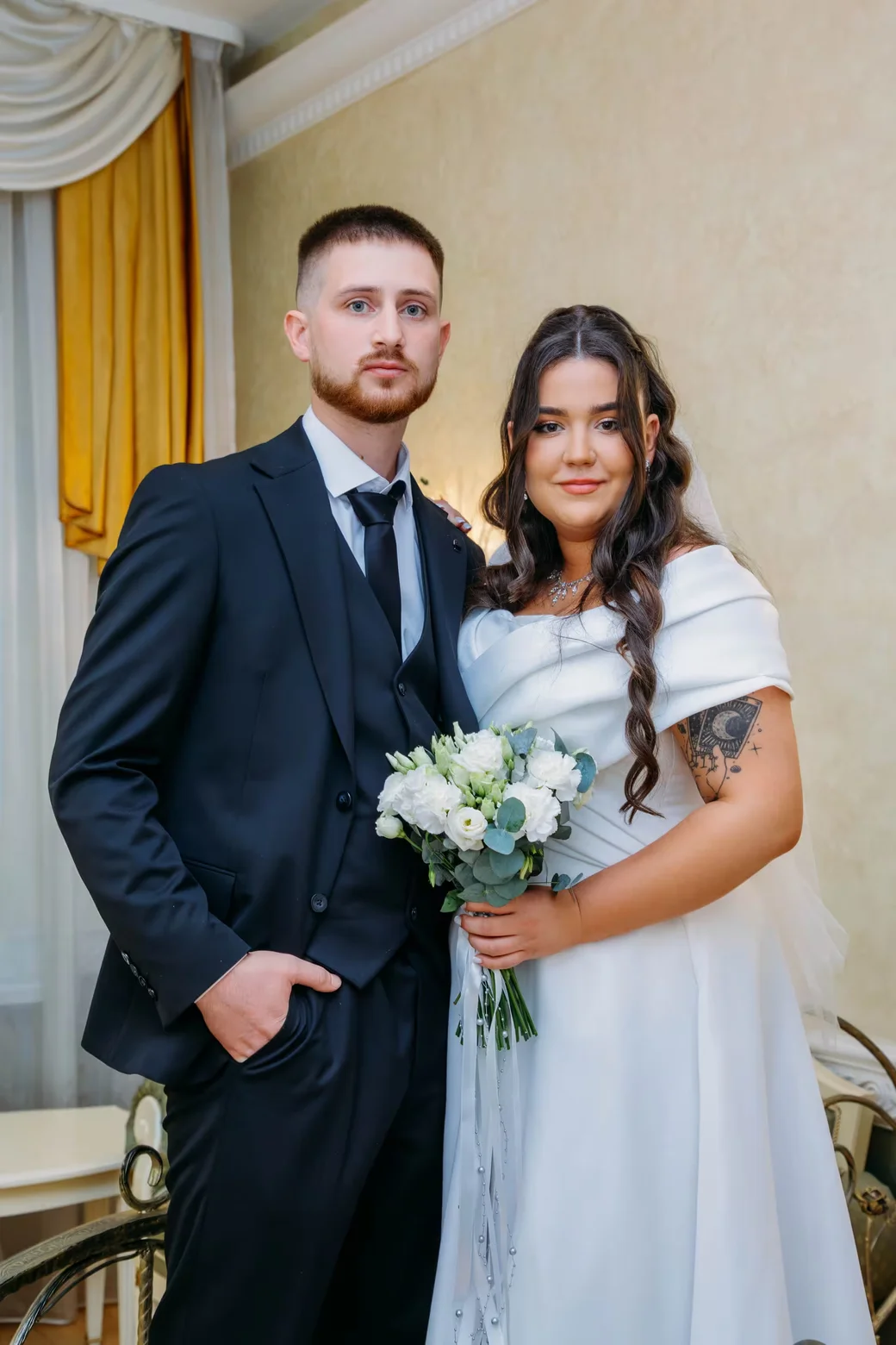Свадебная пара Алина Воробьёва и Артур Пискунов.  