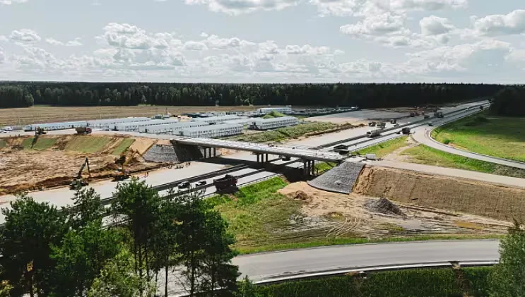   Реконструкции трассы М-1 «Беларусь». Фото: госкомпания «Автодор».