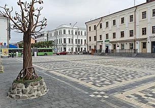 В Могилеве на одну площадь стало больше. Фотофакт