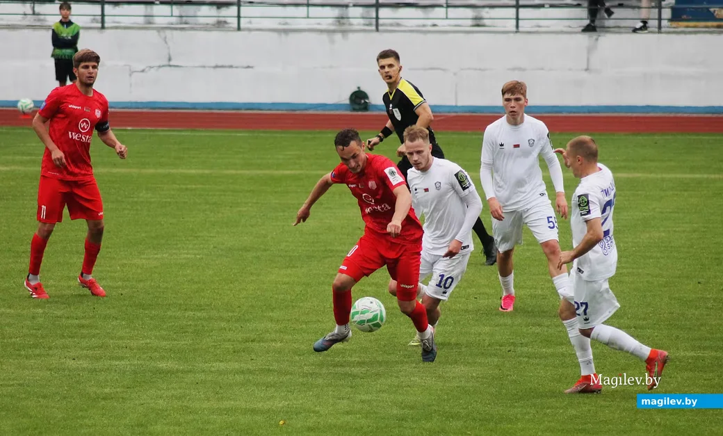  14.06.2026, Могилев, стадион «Спартак». Фрагмент матча «Днепр-Могилев» – «Арсенал» (Дзержинск). 