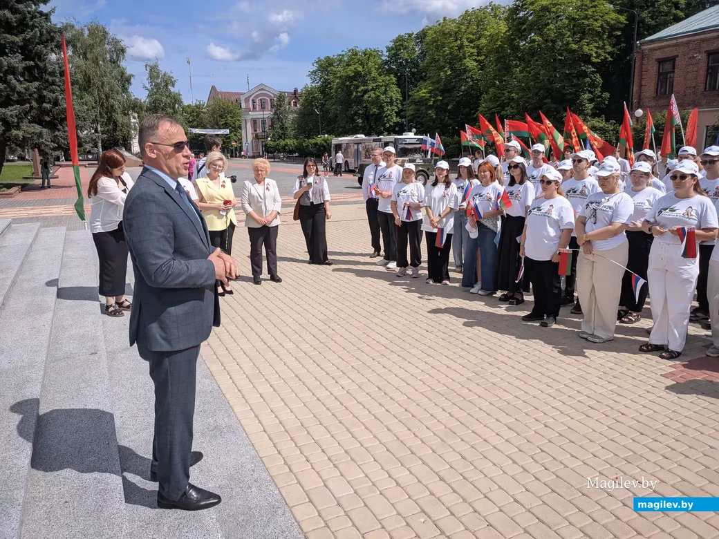 24.06.2026. В Бобруйске встретили участников проекта «Дорогами памяти и славы».