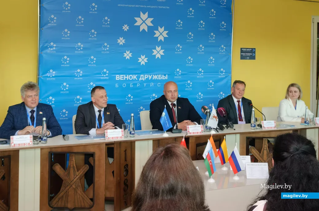 25.06.2026. Бобруйск-Арена. Пресс-конференция участников фестиваля «Венок дружбы» и