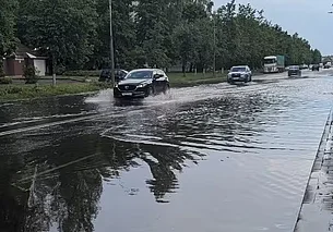 В Бобруйске ожидали жару, а получили бурю, с грозой и сильным ветром