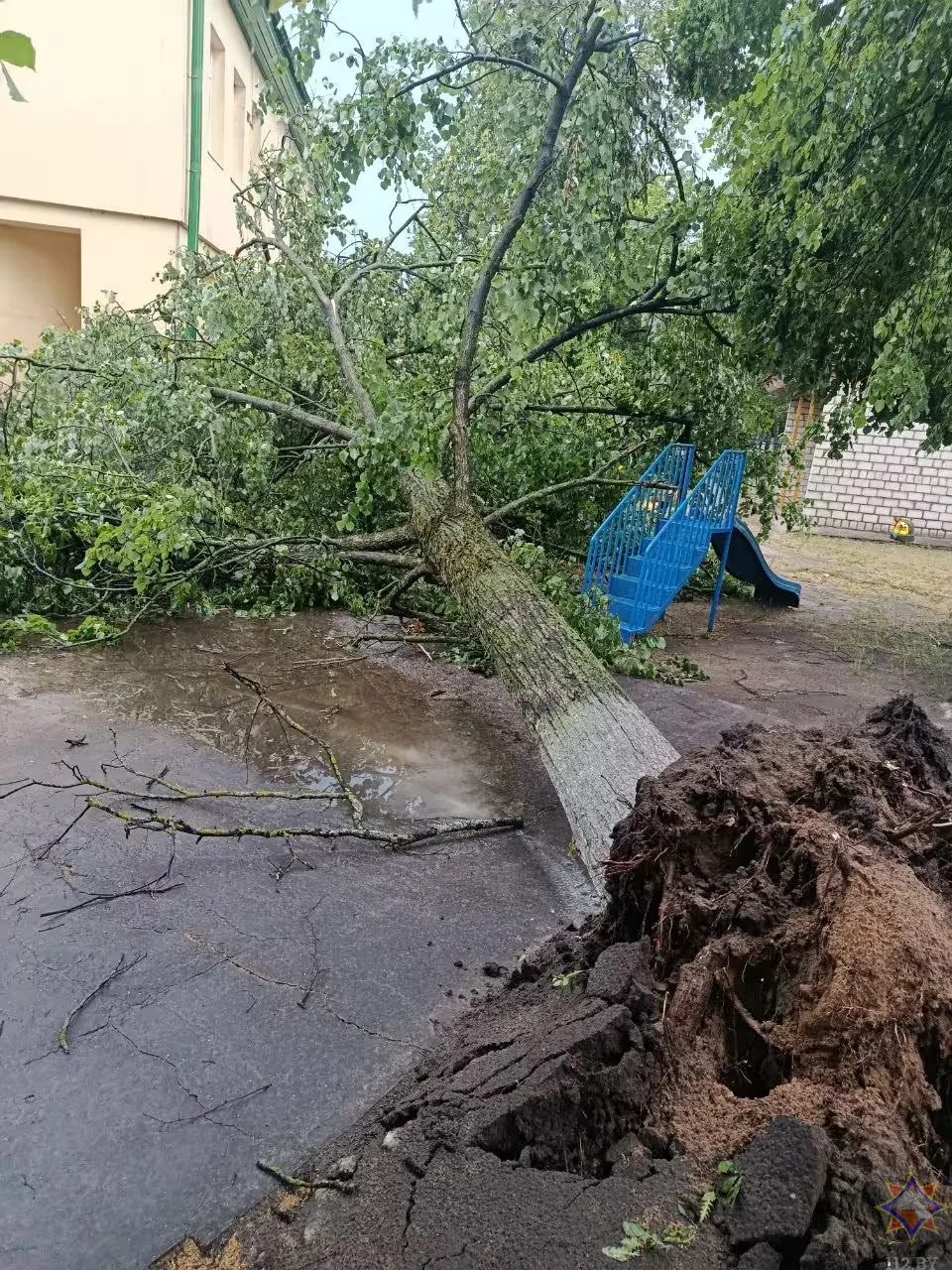  29.06.2026 г. Последствия верта в Бобруйске и Бобруйском районе. Фото: Могилевское областное УМЧС