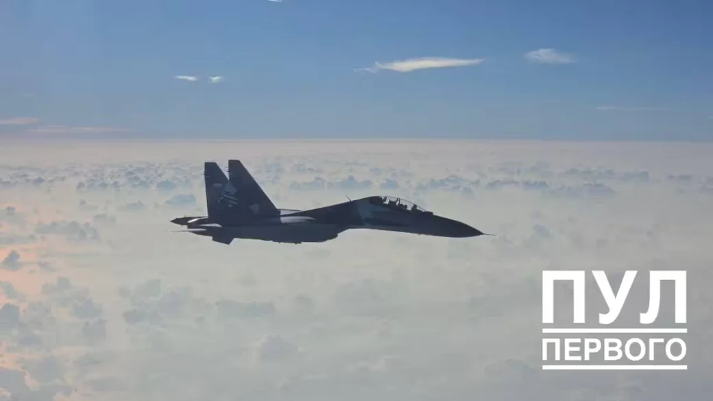 1 июля 2026 года. Истребитель Военно-воздушных сил Индонезии сопровождает самолет президента