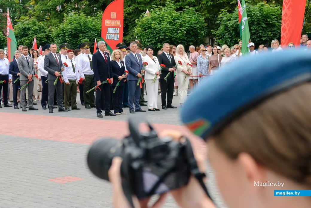 03.07.2026. Площадь Победы. День независимости Республики Беларусь. Митинг у памятника-танку на