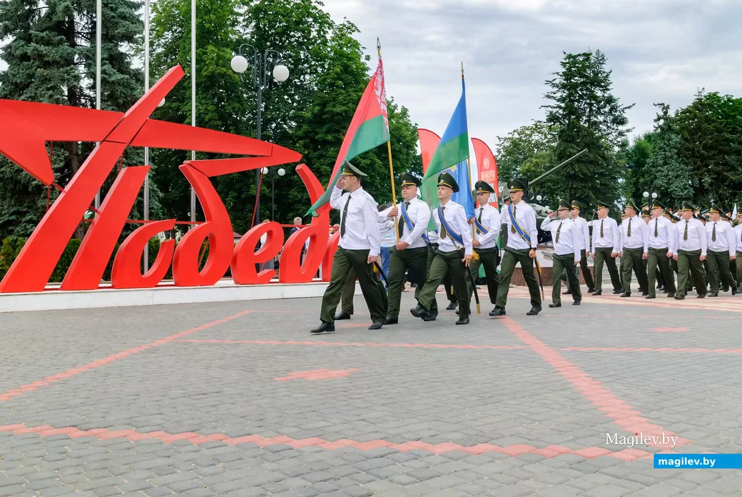 03.07.2026. Площадь Победы. День независимости Республики Беларусь. Митинг у памятника-танку на