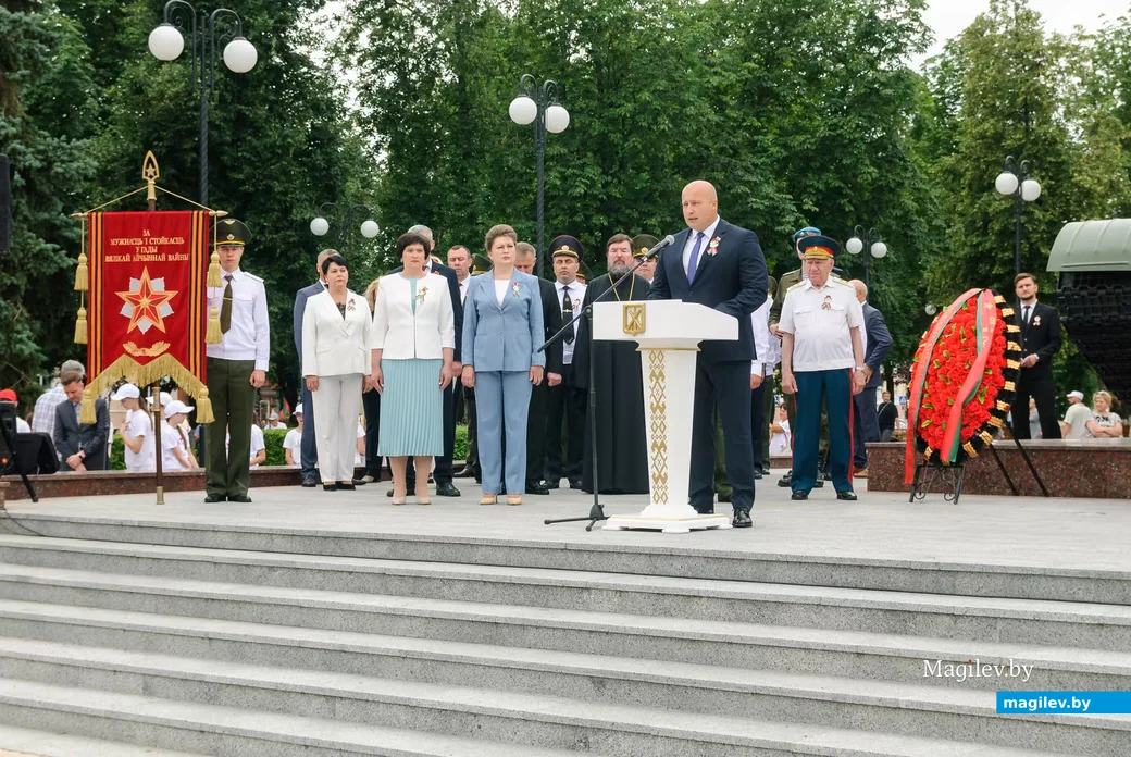 03.07.2026. Площадь Победы. День независимости Республики Беларусь. Митинг у памятника-танку на