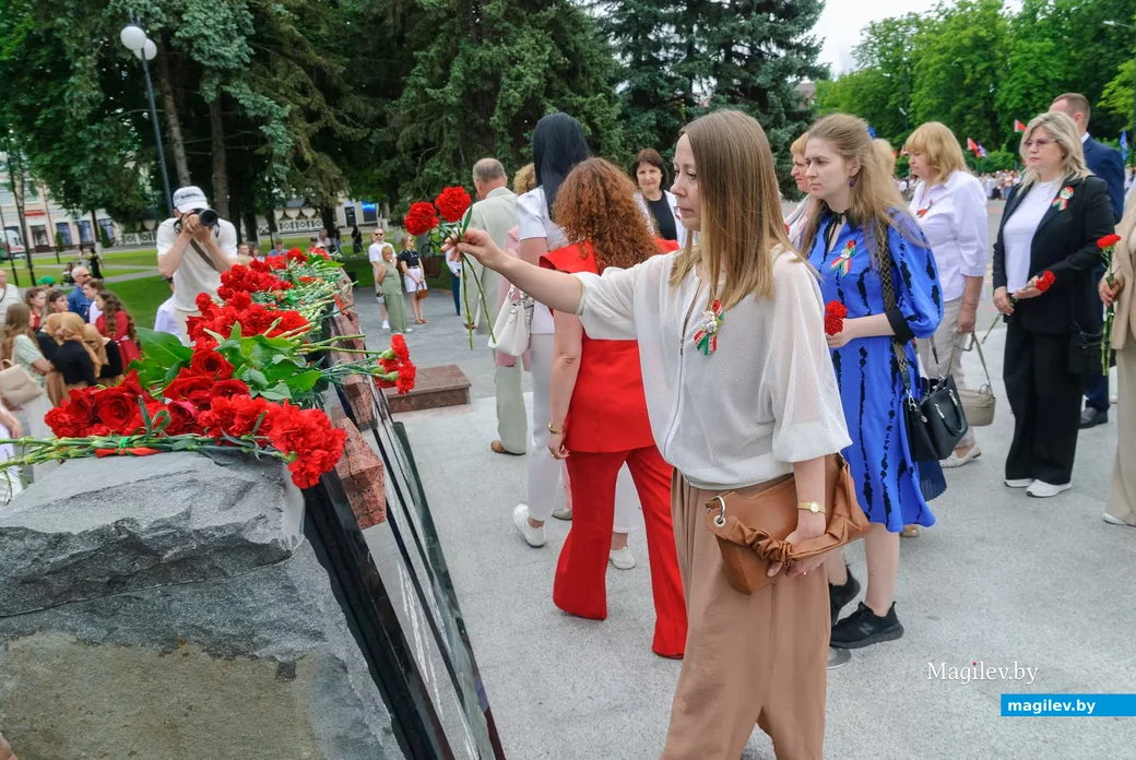 03.07.2026. Площадь Победы. День независимости Республики Беларусь. Митинг у памятника-танку на