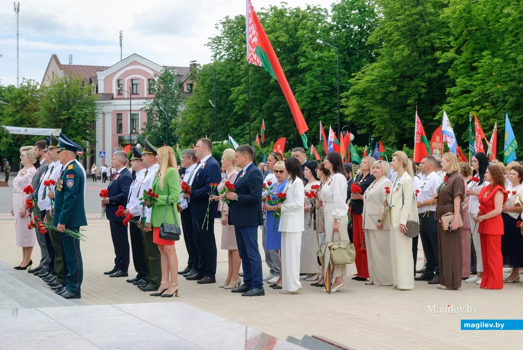 03.07.2026. Площадь Победы. День независимости Республики Беларусь. Митинг у памятника-танку на