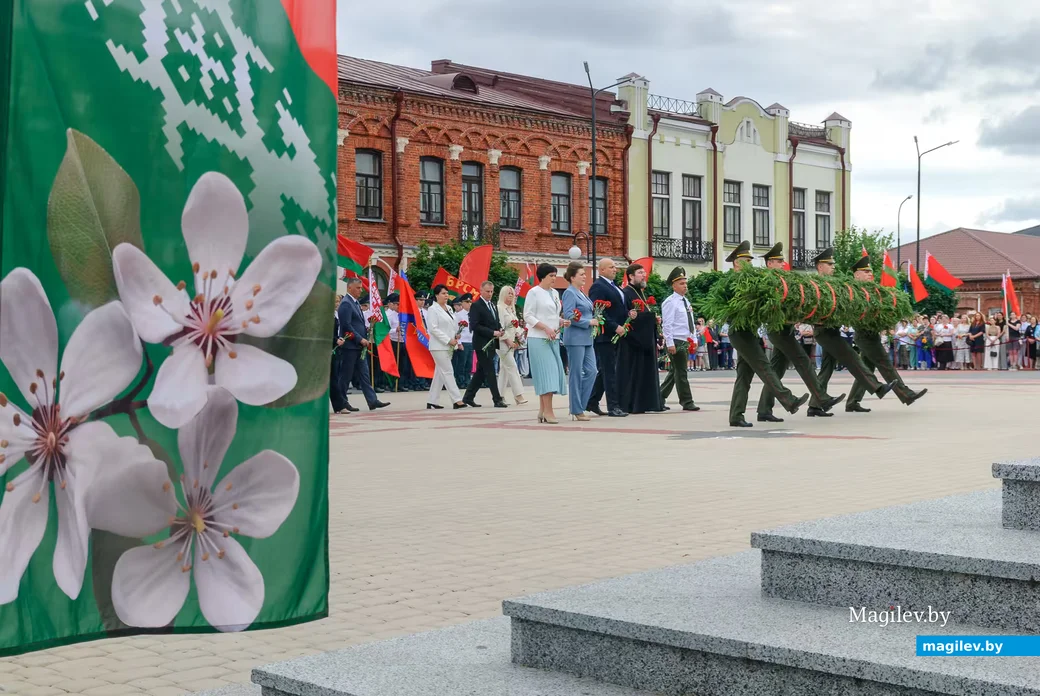 03.07.2026. Площадь Победы. День независимости Республики Беларусь. Митинг у памятника-танку на