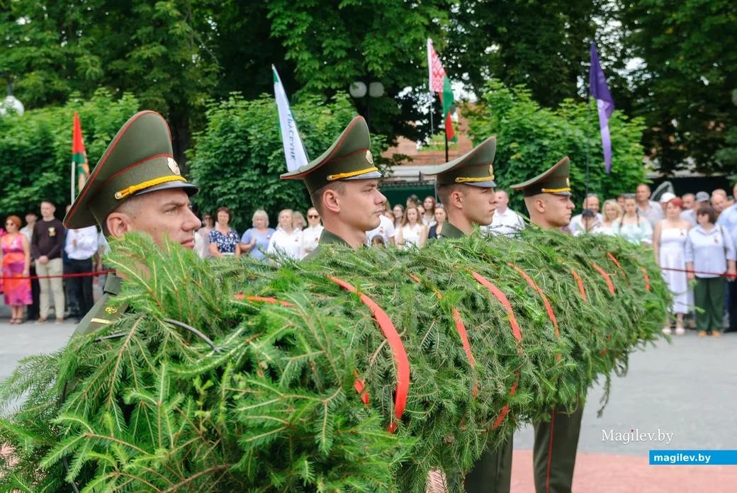 03.07.2026. Площадь Победы. День независимости Республики Беларусь. Митинг у памятника-танку на