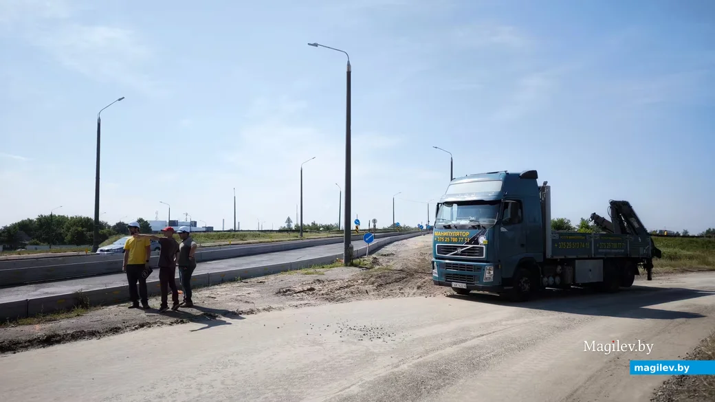 14.07.2026. Бобруйск. Переброска движения на северную сторону путепровода по улице Крылова.