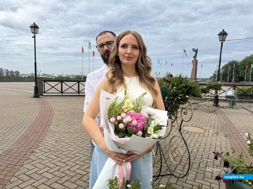  24.07.2026 г. Могилев. ЗАГС. Свадебная пара недели: Ольга и Дмитрий Тозик.