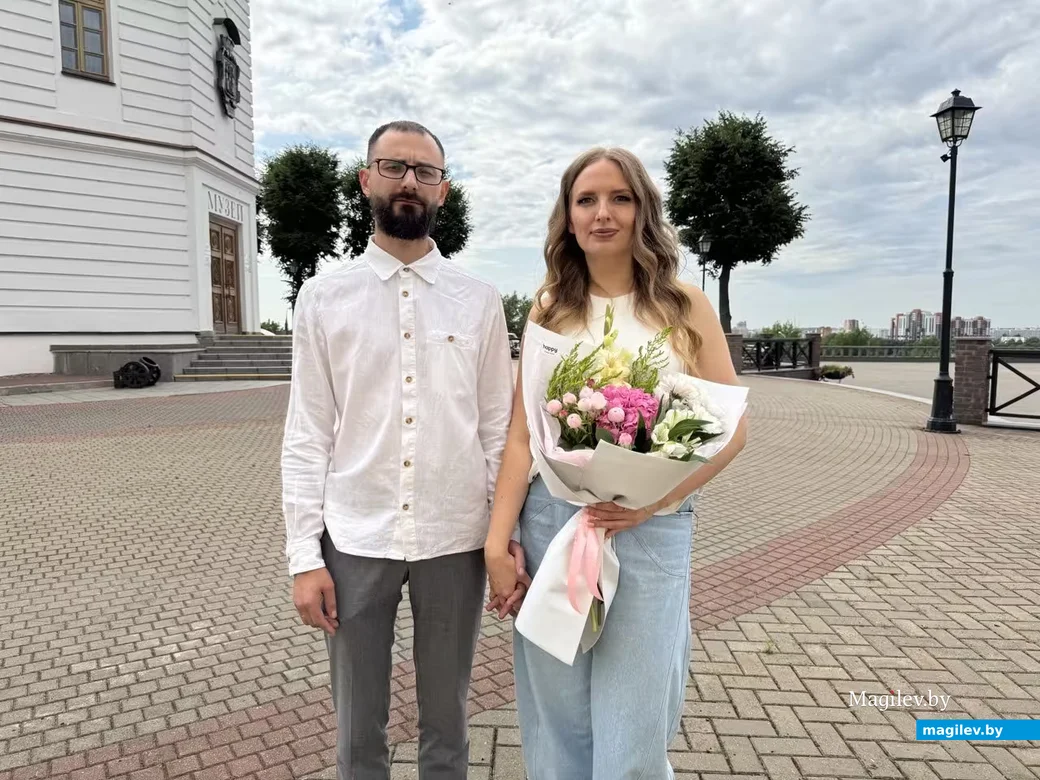  24.07.2026 г. Могилев. ЗАГС. Свадебная пара недели: Ольга и Дмитрий Тозик.