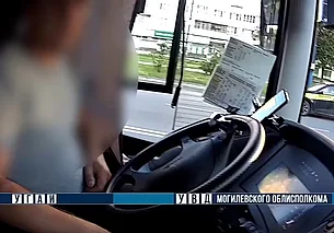 Пьяного водителя автобуса сняла ГАИ с линии на улице Ульяновской в Бобруйске