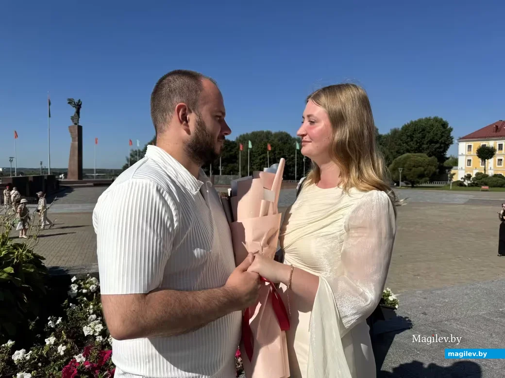 31.07.2026 г. Могилев. ЗАГС. Свадебная пара недели: Регина Антонова и Антон Черчук. 
