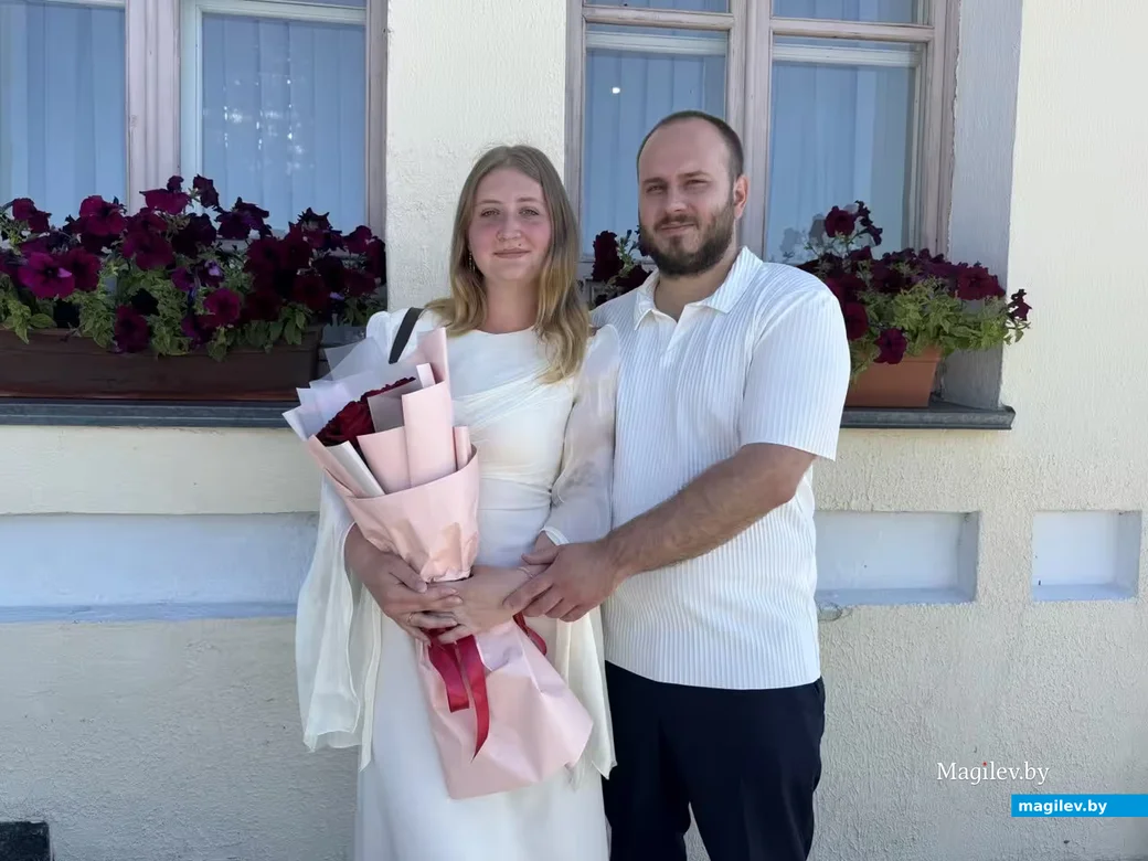 31.07.2026 г. Могилев. ЗАГС. Свадебная пара недели: Регина Антонова и Антон Черчук.