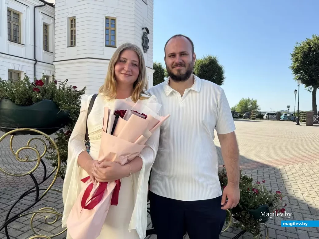 31.07.2026 г. Могилев. ЗАГС. Свадебная пара недели: Регина Антонова и Антон Черчук. 