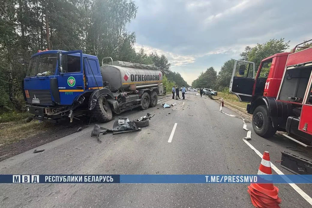  5.08.2026 г. ДТП в Гомельской области. Фото: МВД Беларуси