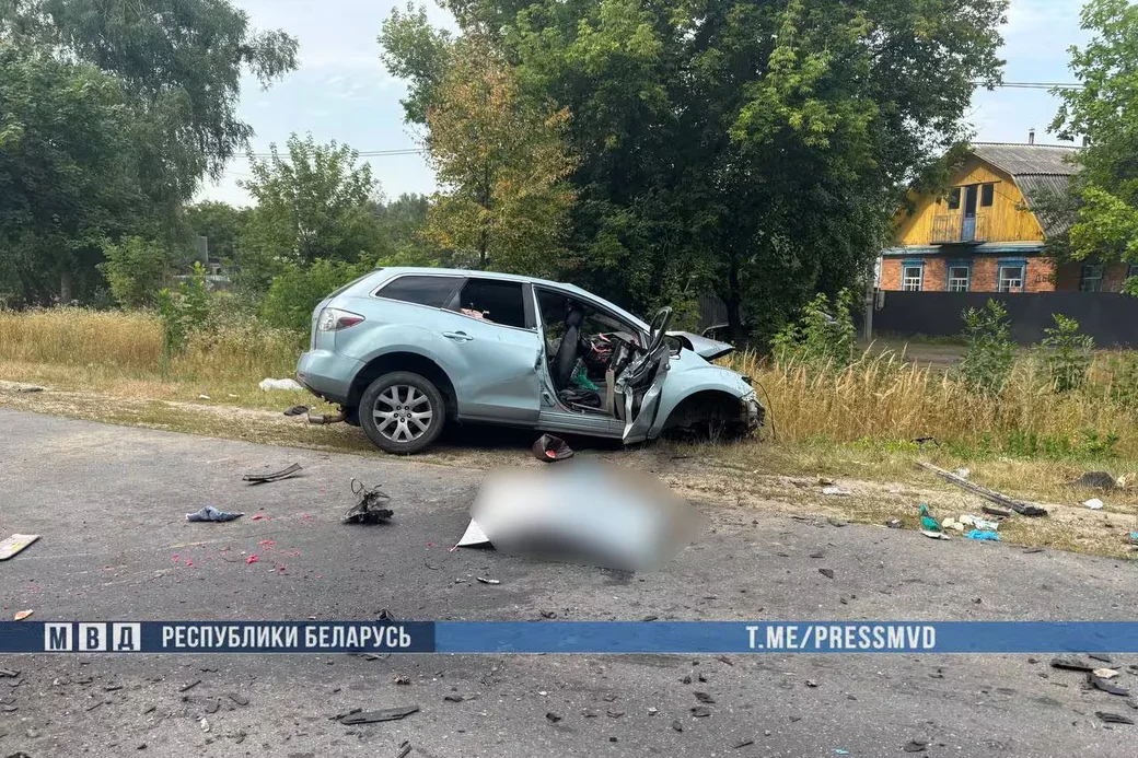 5.08.2026 г. ДТП в Гомельской области. Фото: МВД Беларуси 