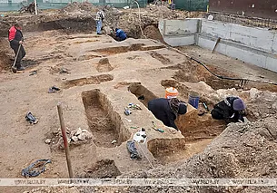 Фрагменты костела конца XVI - середины XVII века обнаружили в Гродно