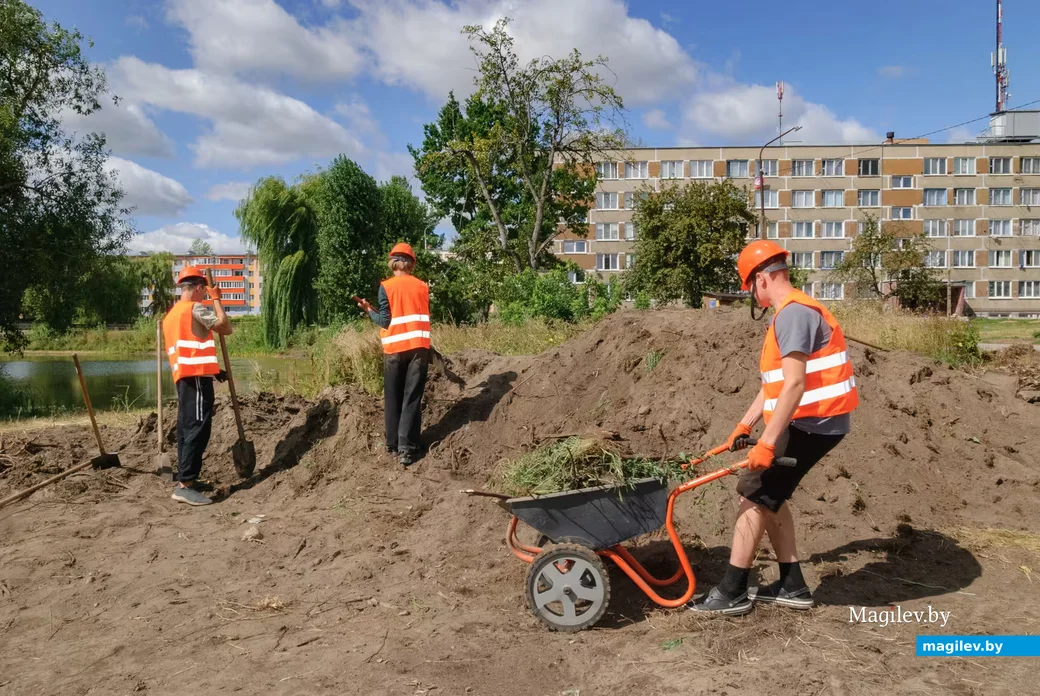12.08.2026. Интернациональная улица. Благоустройство территории вокруг озера Шаманка