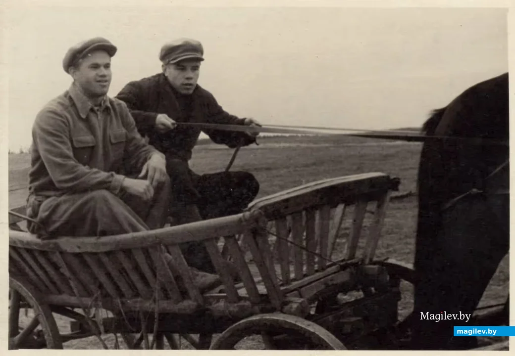 1970-е, Станислав Тишкевич в полях Бобруйского района.