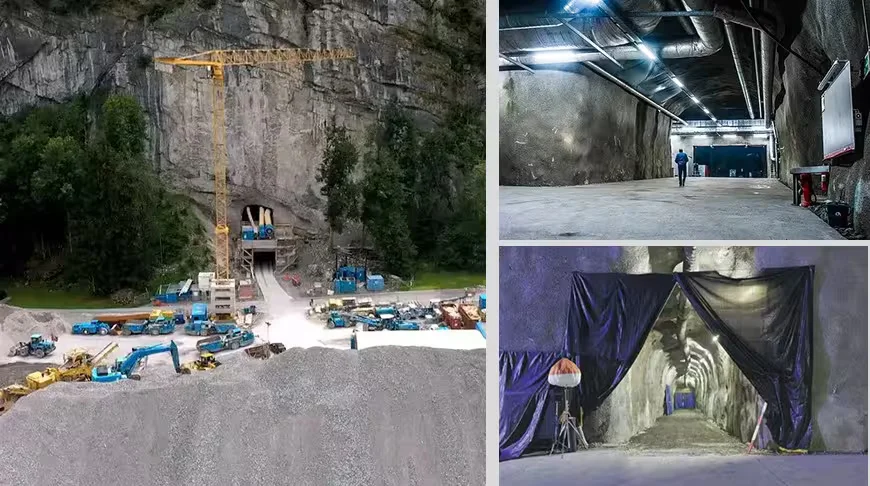 В Швейцарских Альпах строят подземные хранилища для миллиардеров. Коллаж: БЕЛТА.