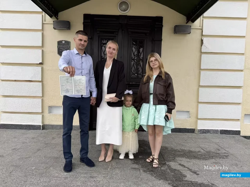 21.08.2026 г. Могилев. ЗАГС. Свадебная пара недели: Любовь и Владислав Басаревские.