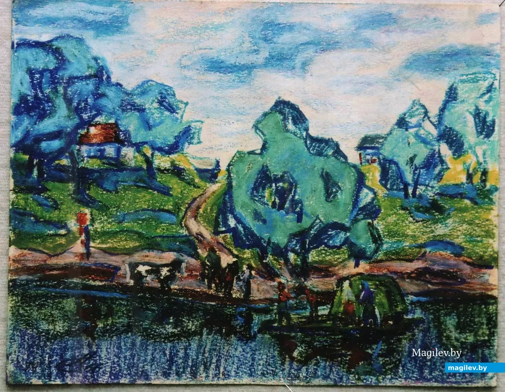 Латвия, Мадонский край, хутор Граулитис. Картіна Семёна Абрамова, 2019 год