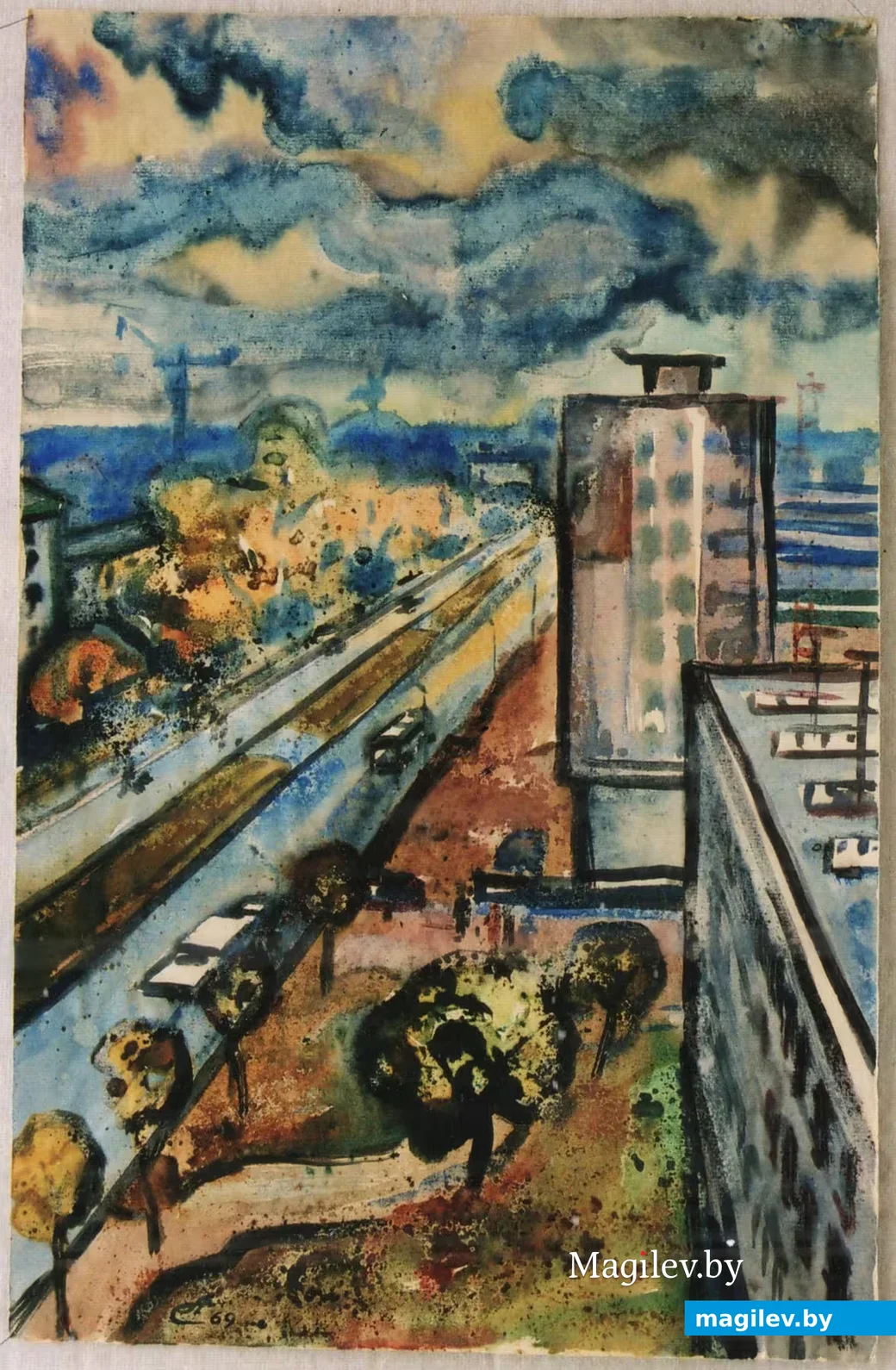 Семён Абрамов, «Вид на Минскую», 1971 г. 