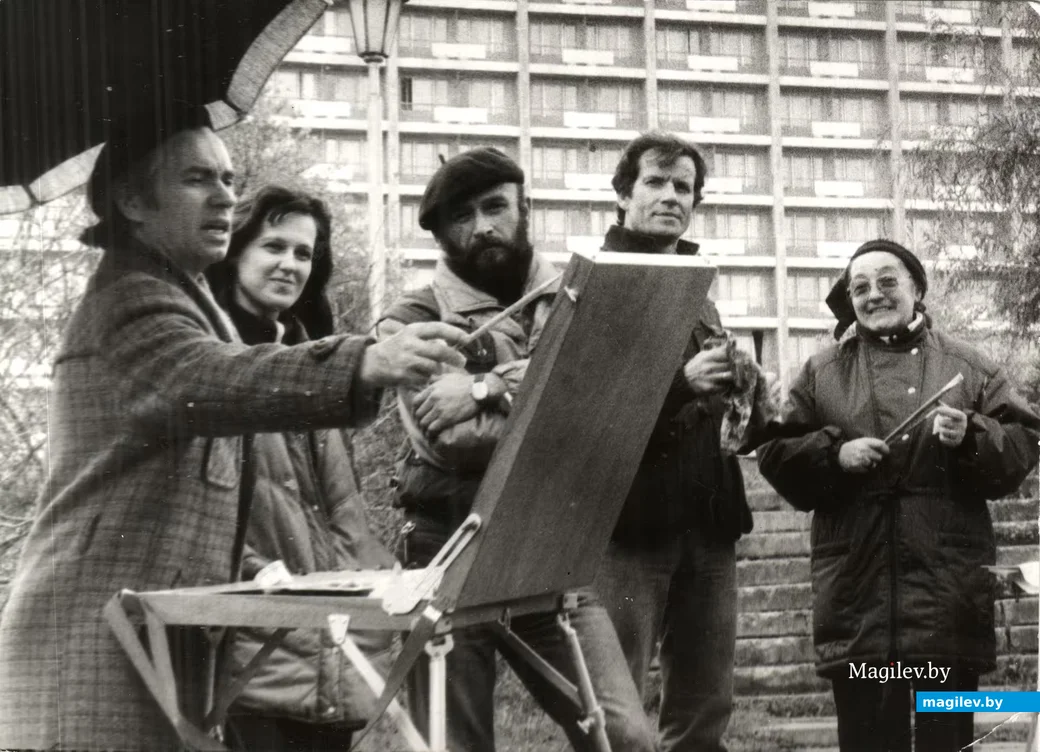 Октябрь 1987-го, Первый международный пленэр в Могилёве. Семён Абрамов, Светлана Привалова,