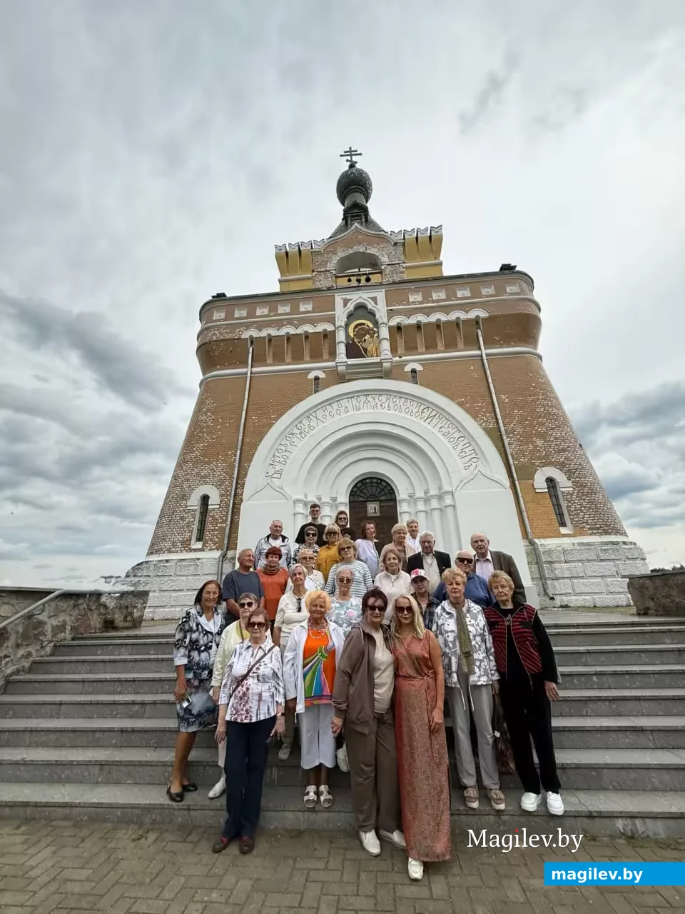 20.08.2026. Бобруйские ветераны у храма в деревне Лесная. 