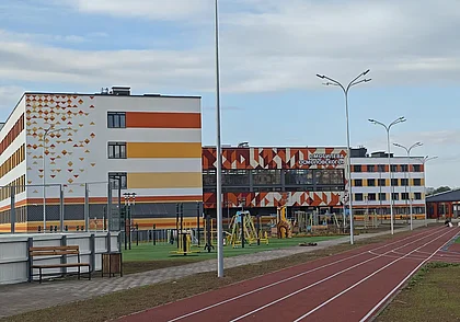 Два бассейна и лифт: школа на улице Гагарина в Могилеве готова. Фотофакт