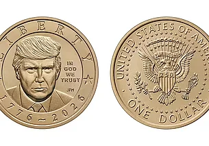 Долларовые монеты с изображением Трампа раскупили сразу после старта продаж в США