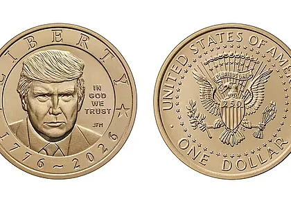 Долларовые монеты с изображением Трампа раскупили сразу после старта продаж в США