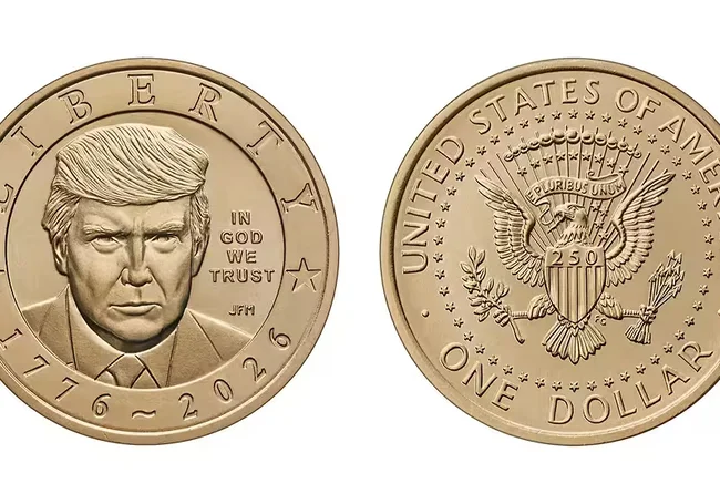 Долларовые монеты с изображением Трампа раскупили сразу после старта продаж в США