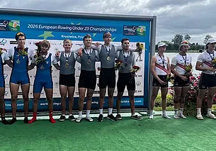 Белорусские гребцы второй год подряд выиграли чемпионат Европы-U23 в четверке парной