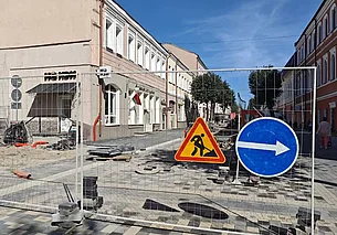 Реконструкция могилевской пешеходки продолжается. Фоторепортаж