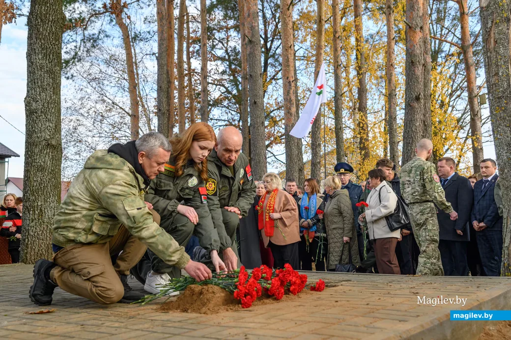 29.10.2026. Братская могила, Полевая улица, Калинино, Сычковский сельский Совет, Бобруйский район,